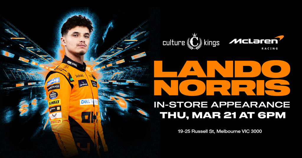 Start Your Engines, Lando Norris Swings By Culture Kings Melbourne!