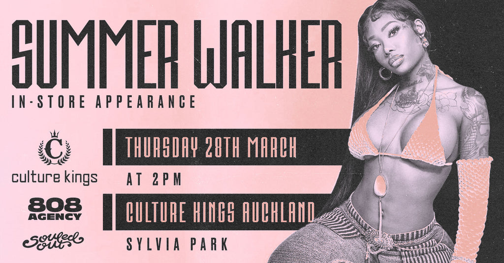 SUMMER WALKER'S EXCLUSIVE IN-STORE APPEARANCE AT CULTURE KINGS AUCKLAND!