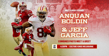 Anquan Boldin & Jeff Garcia In-Store Appearance
