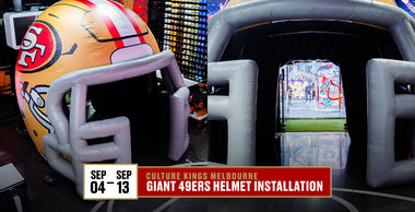 49ers Giant Helmet Installation