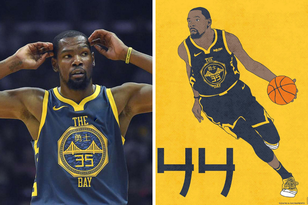 Get On The Kevin Durant City Edition Warriors Jersey