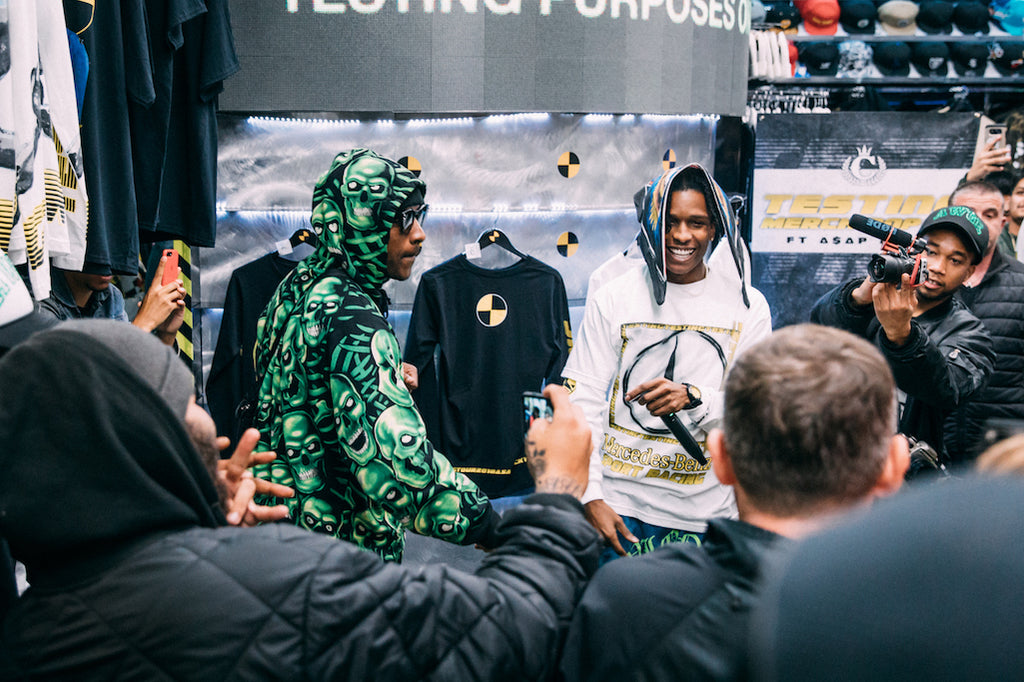 A$AP Rocky Surprises Fans With Pop-Up At Skepta Meet & Greet