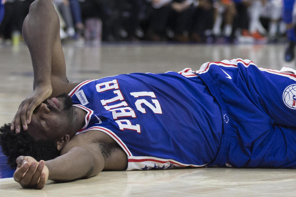 Sixers' Embiid Out For At Least One Week