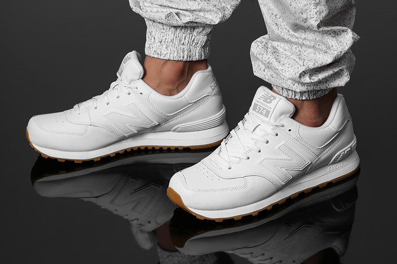 new balance 574 white out