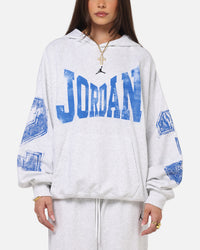 Jordan Brooklyn Collegiate Pullover Hoodie Birch Heather Grey