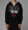 Loiter Drop Out Zip Hoodie Black