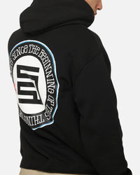 S Double Roots Dot Hoodie Black