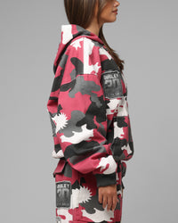 Loiter X WWE Dudley Boyz Camo Zip Jacket Red Camo