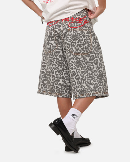Ed Hardy Women's Leopard Jorts Leopard