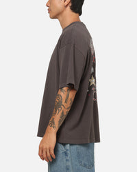 Mitchell & Ness Chicago Bulls Blackletter Champs Box T-Shirt Slate