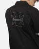 Saint Morta Marked Layered Long Sleeve Button Up Shirt Black/White
