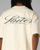 Loiter Script Boxy T-Shirt Off White