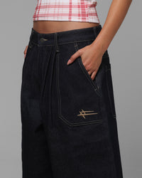 Loiter Shibuya Pleated Jorts Indigo