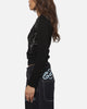Ed Hardy Women's Cyber Rhinestone Long Sleeve T-Shirt Black