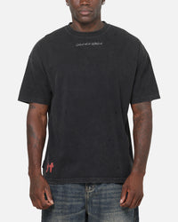 Saint Morta Saints Marked Boxy T-Shirt Washed Black