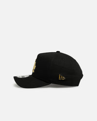 New Era Los Angeles Dodgers 'Canvas Chainstitch Project X' 9FORTY A-Frame Snapback Black/Gold