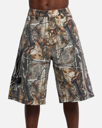 Ed Hardy Eagle Jorts Real Tree Camo