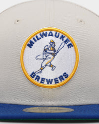 New Era Milwaukee Brewers 'Batter Up' 59FIFTY Fitted Stone