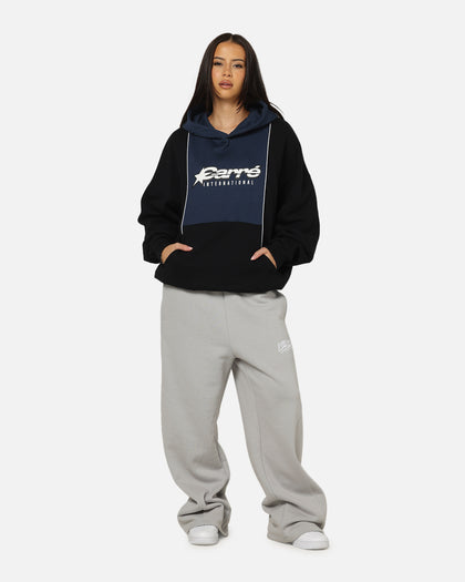 Carre Piped Pullover Hoodie Black/Blue