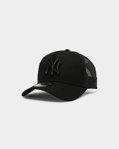 New Era New York Yankees 9FORTY A-Frame Trucker Black/Black