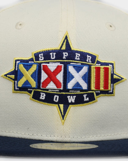 New Era Denver Broncos 'Throwback Superbowl Champs' 59FIFTY Fitted Chrome White