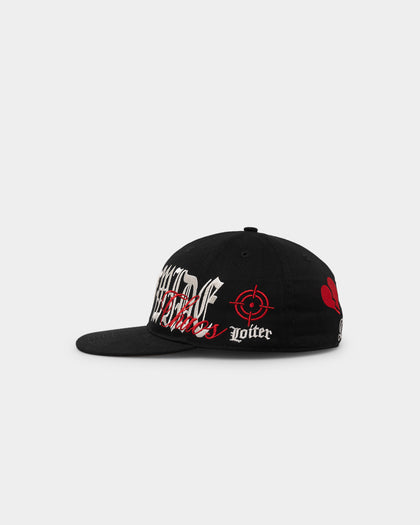 Loiter Shootaz Fitted Hat Black/Red