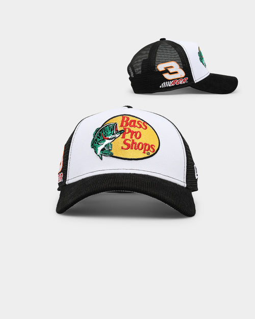 New Era X Nascar 9FORTY A-Frame Trucker Snapback Black/White