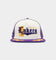 Pro Standard Los Angeles Lakers Visor Elite Trucker Snapback Eggshell/Purple