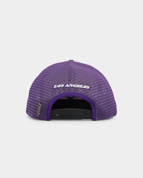 Pro Standard Los Angeles Lakers Visor Elite Trucker Snapback Eggshell/Purple