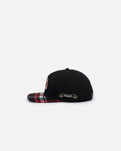 Pro Standard Chicago Blackhawks Pro Prep Plaid Snapback Black