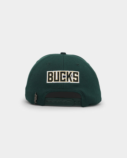 Pro Standard Milwaukee Bucks Pro Prep Plaid Brim Snapback Forest Green
