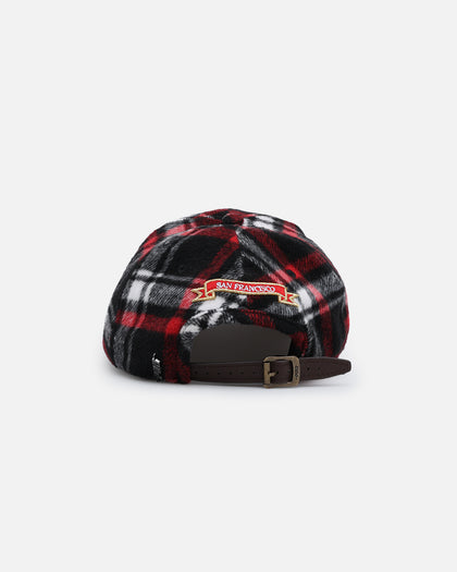 Pro Standard San Francisco 49ers Pro Prep Plaid Strapback Red/Black