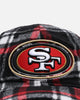 Pro Standard San Francisco 49ers Pro Prep Plaid Strapback Red/Black