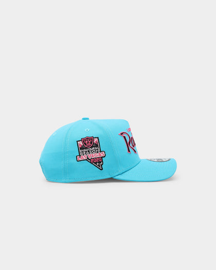 New Era Las Vegas Raiders 'Neon Vice' Script 9FORTY A-Frame Snapback Neon Blue