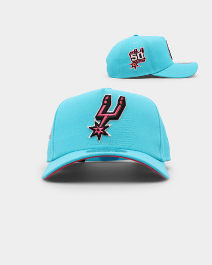 New Era San Antonio Spurs 'Neon Vice' 9FORTY A-Frame Snapback Neon Blue