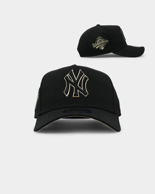 New Era New York Yankees 'Gold Links' 9FORTY A-Frame Snapback Black