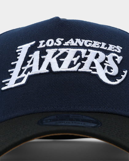 New Era Los Angeles Lakers 9FORTY A-Frame 2-Tone Snapback Dark Blue