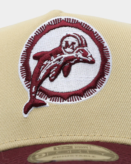 New Era Miami Dolphins 9FORTY A-Frame 2-Tone Snapback Gold