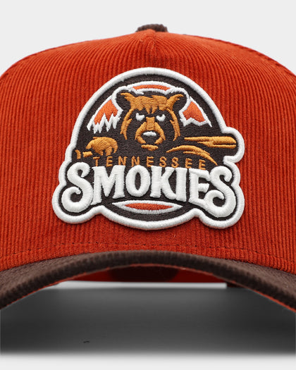 New Era Tennessee Smokies 'Pumpkin Spice Corduroy' 9FORTY A-Frame Snapback Copper/Brown