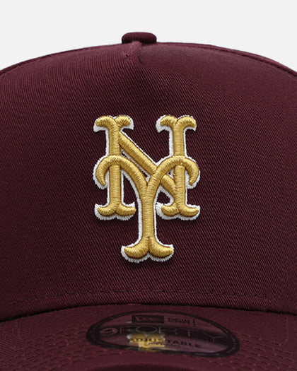 New Era New York Mets 'Golden Port' 9FORTY A-Frame Snapback Dark Purple