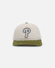 New Era Philadelphia Phillies 'Dusty Olive Corduroy' Golfer Pre-Curved Snapback Green Med