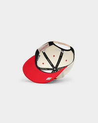 Mitchell & Ness Chicago Bulls Team Script OG Snapback Vintage Cream
