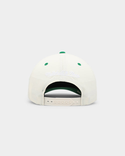 Mitchell & Ness Boston Celtics Team Script OG Snapback Cream White
