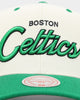 Mitchell & Ness Boston Celtics Team Script OG Snapback Cream White