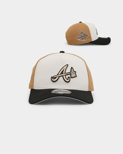 New Era Atlanta Braves 'Desert Tan' 9FORTY A-Frame Snapback Stone/Wheat