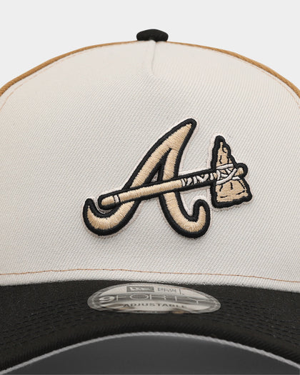 New Era Atlanta Braves 'Desert Tan' 9FORTY A-Frame Snapback Stone/Wheat
