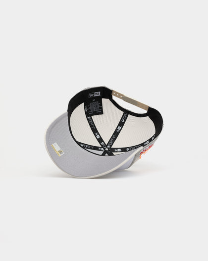 New Era X Nascar 9FORTY A-Frame Trucker Snapback Stone/White