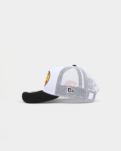 New Era X Nascar 9FORTY A-Frame Trucker Snapback White/Black