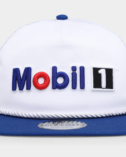 New Era X Nascar Chase Briscoe Mobil1 Golfer Trucker Snapback White/Royal