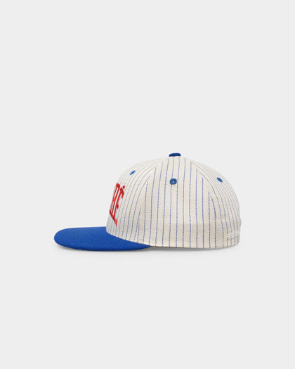 Carre Hood Pinstripe Snapback Ivory/Royal